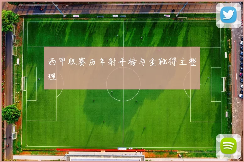 西甲联赛历年射手榜与金靴得主整理